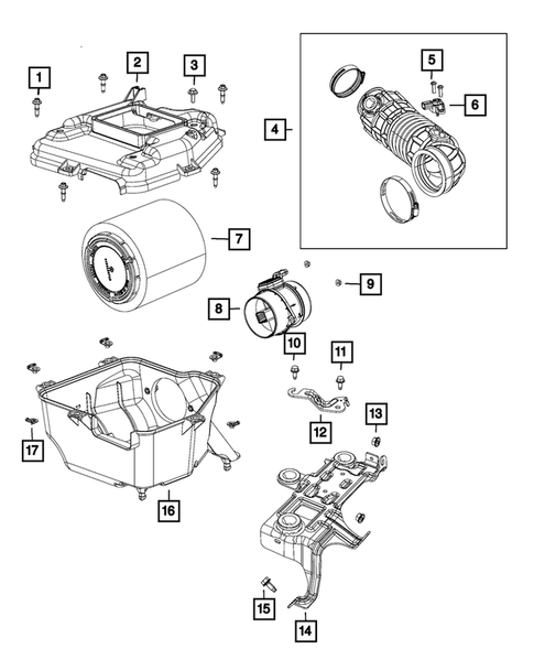 Air Cleaner for 2012 Jeep Patriot #1