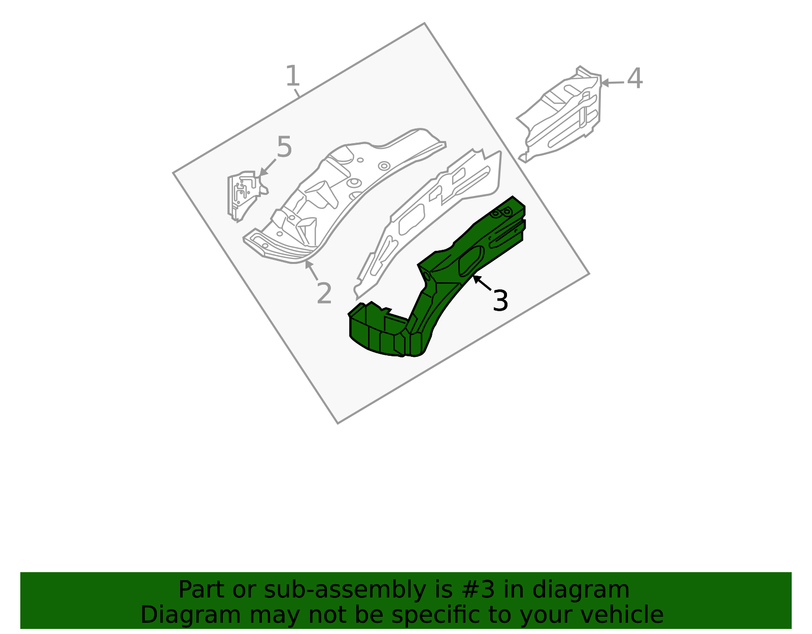 F4180-9BUMA - Fender Apron Reinforcement 2022 Nissan Frontier ...