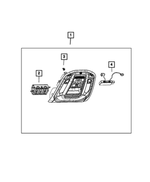 6PQ761X7AJ - Interior Trim: Overhead Console for Mopar Image