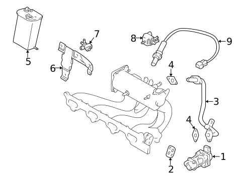 EGR System for 1999 Chevrolet Tracker #0
