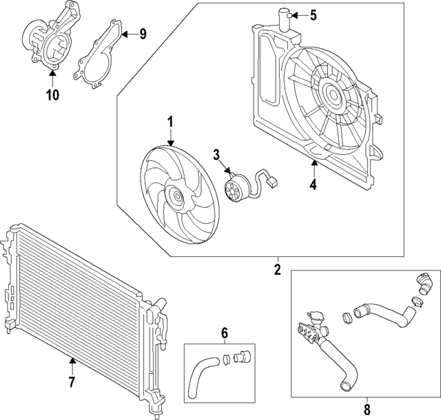 25310BE260 - : Radiator Assembly for Hyundai Image
