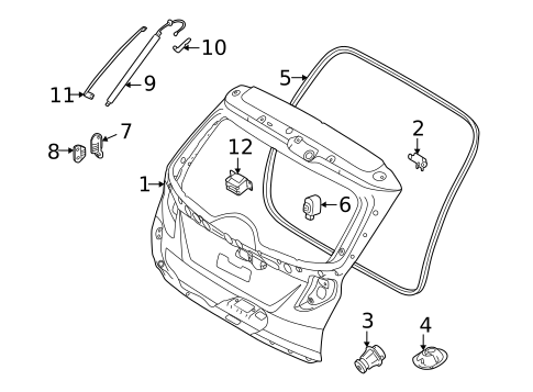 Liftgate for 2025 Hyundai Tucson #1