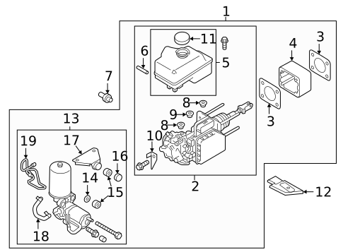 Master Cylinder - Components On Dash Panel for 2015 INFINITI QX80 #0
