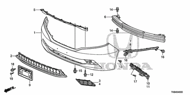 Front Bumper (1) for 2012 Honda Odyssey #0