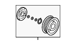 38900R70A01 - HVAC: Clutch &amp; Pulley for Acura: RDX Image