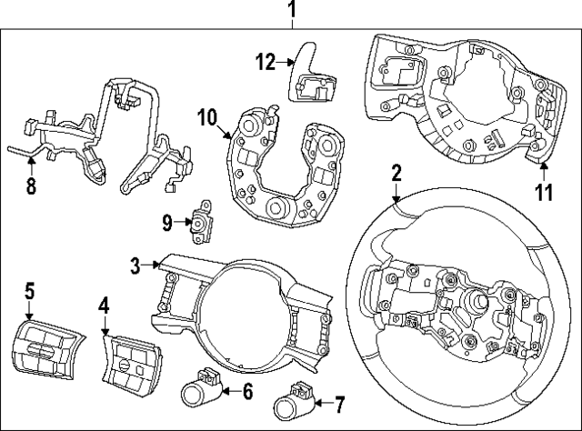 56100CU000NNB - : Steering Wheel for Hyundai Image