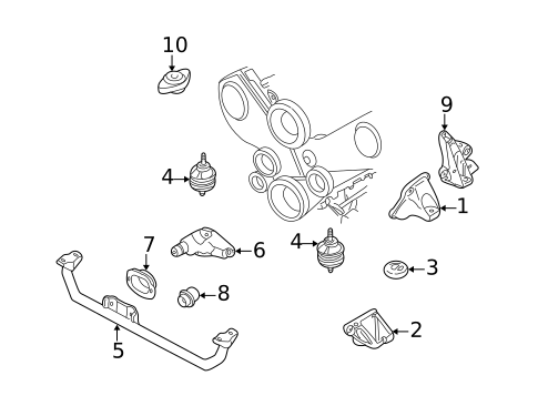 Transmission Hard Parts for 2004 Audi A6 Quattro #1