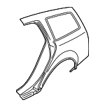 8E9809840A - Body: Quarter Panel for Audi: A4 Quattro, S4 Image