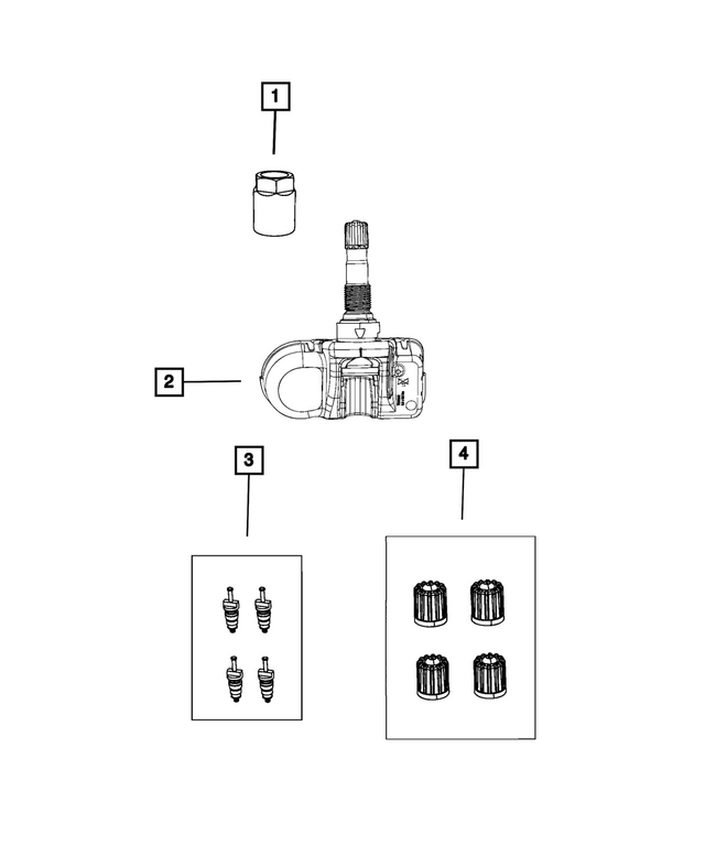 « 68575243AB –  : Pression De Pneu Capteur pour Mopar Image »