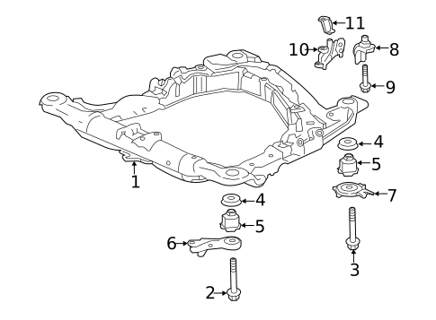 Suspension Mounting for 2013 Honda Accord #0