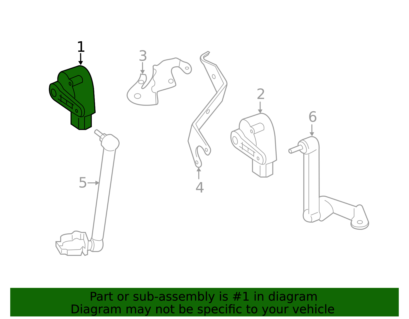 37146895466 - 2017-2025 BMW Headlight Level Sensor (37-14-6