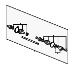 44305SLN305 - : Axle Assembly for Honda: Fit Image