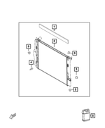 68332518AA - : Engine Cooling Radiator for Mopar Image