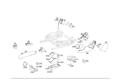 Covers and Bracket for Fire Extinguisher for 2010 Mercedes-Benz ML550 #0