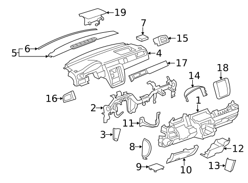 Instrument Panel for 2011 Chevrolet Silverado 3500 HD #3