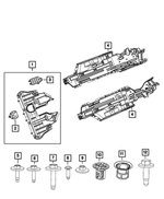 68288229AD - : Front Belly Pan for Mopar Image