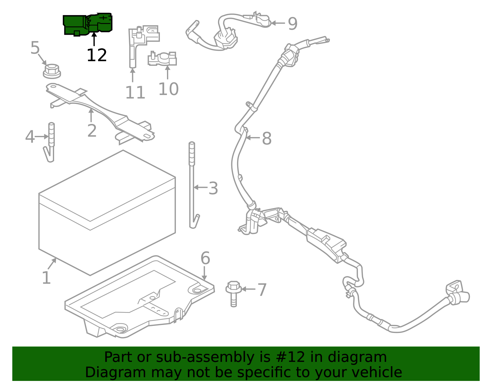 24345-6GP0A - High-Quality Battery Terminal Cover for 2023-2025 Nissan ...