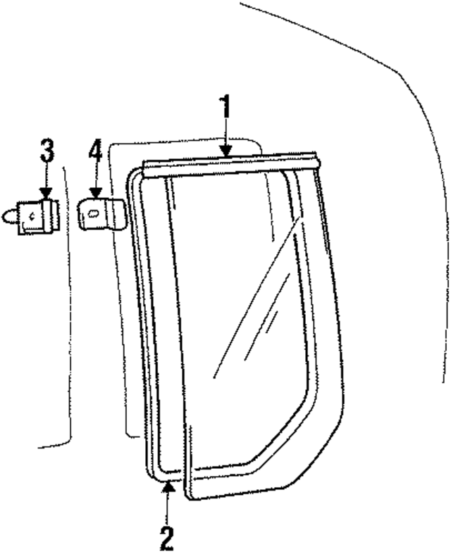 MB643831 - Body: Glass for Mopar Image