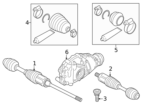 Drive Axles for 2018 BMW 640i xDrive Gran Coupe #0