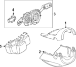 5H08585604PK - Steering: Upper Column Cover for Volkswagen Image