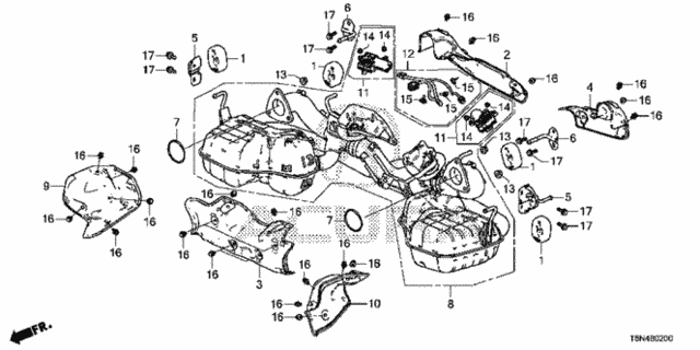 Muffler for 2017 Acura NSX #0