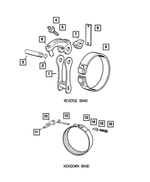 4617044 - Automatic Transmission 4 Speed: Transmission Reverse Band Link for Mopar Image