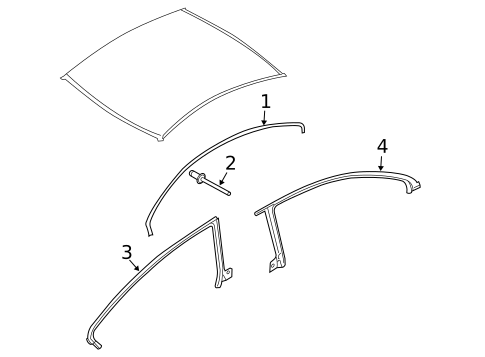Exterior Trim - Roof for 2009 Volkswagen CC #1