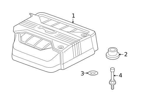 Engine Appearance Cover for 2007 Pontiac Torrent #0