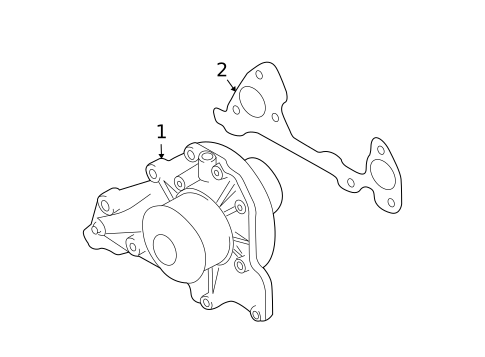 Water Pump for 2005 Hyundai Santa Fe #1