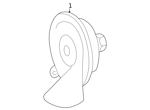 Horn for 2004 Mercedes-Benz G55 AMG #0
