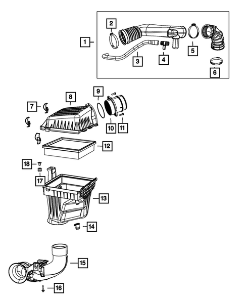 Air Cleaner for 2013 Chrysler 300 #3