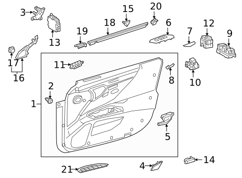 Front Door for 2025 Lexus ES300h #1
