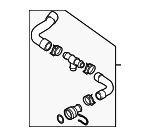 8J0121101C - Cooling System: Upper Hose for Audi: TT, TT Quattro, TTS Quattro Image