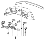 F2AZ13404A - Electrical: Tail Lamp Assembly for Ford Image