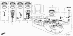 17044T3LA00 - Electrical/Exhaust/Heater/Fuel: TANK SET, FUEL for Honda Image