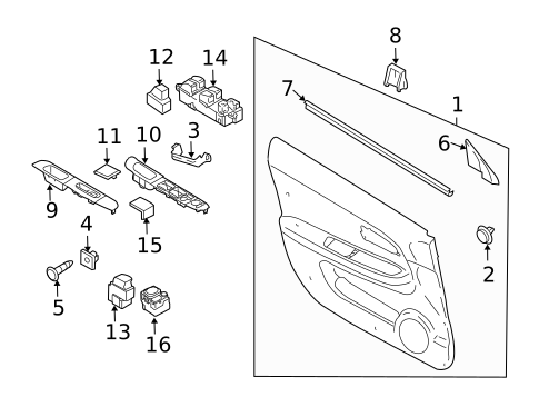 Rear Door for 2005 Saab 9-2X #2