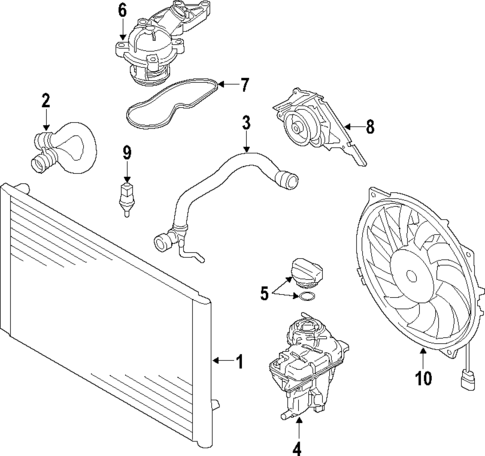 Cooling System for 2006 Audi A6 Quattro #0