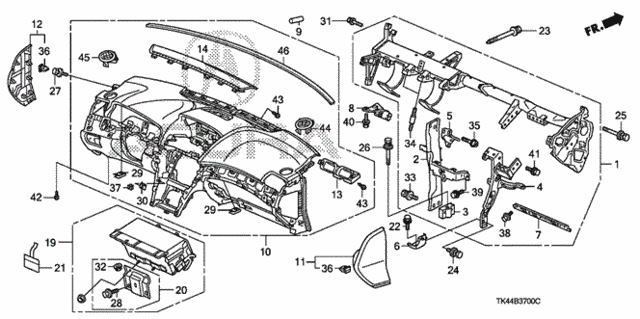 Instrument Panel for 2009 Acura TL #0