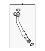 LR175458 - : Oil Return Tube for Land Rover: Defender 110, Defender 130, Defender 90, Discovery, Range Rover, Range Rover Sport, Range Rover Velar Image