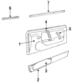 FOJY7623942BDQ - Body: Door Trim Panel for Ford Image