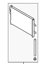 976061W001 - HVAC: Condenser for Kia: Rio Image