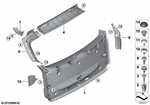 51495A06D97 - : Trim, Drip Rail, Left for BMW Image