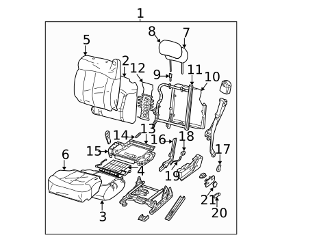 Front Seat Components for 2002 Chevrolet Silverado 1500 #2