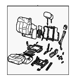 12476874 - Body: Seat Assembly for Chevrolet: Silverado 1500, Silverado 1500 HD, Silverado 2500, Silverado 2500 HD, Silverado 3500 | GMC: Sierra 1500, Sierra 1500 HD, Sierra 2500, Sierra 2500 HD, Sierra 3500 Image