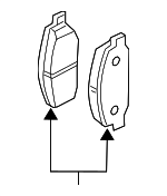 DD06M8H38PNW - Brakes: Value Advantageâ„¢ PAD KIT-REAR for Infiniti Image