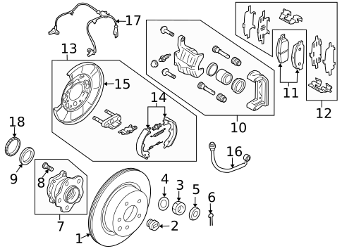 Parking Brake for 2016 INFINITI QX50 #0