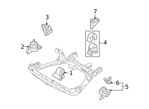 Engine & Trans Mounting for 2008 Kia Optima #0