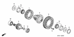 91007PGV003 - Transmission - Automatic: Bearing, Angular (35X72X28) for Acura: MDX Image