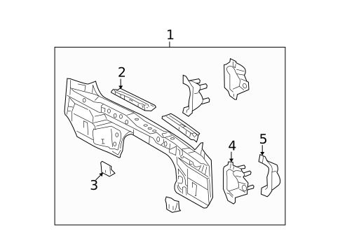 Rear Body for 2010 Toyota Highlander #1