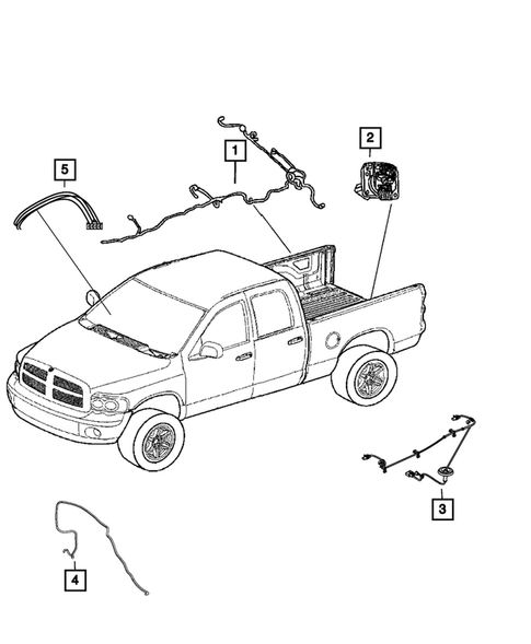 Wiring-Body and Accessories for 2014 Ram 2500 #1